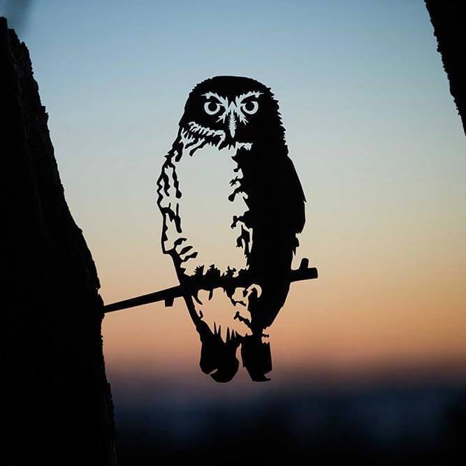 TUINORNAMENTEN – HIPPE METALEN VOGELS