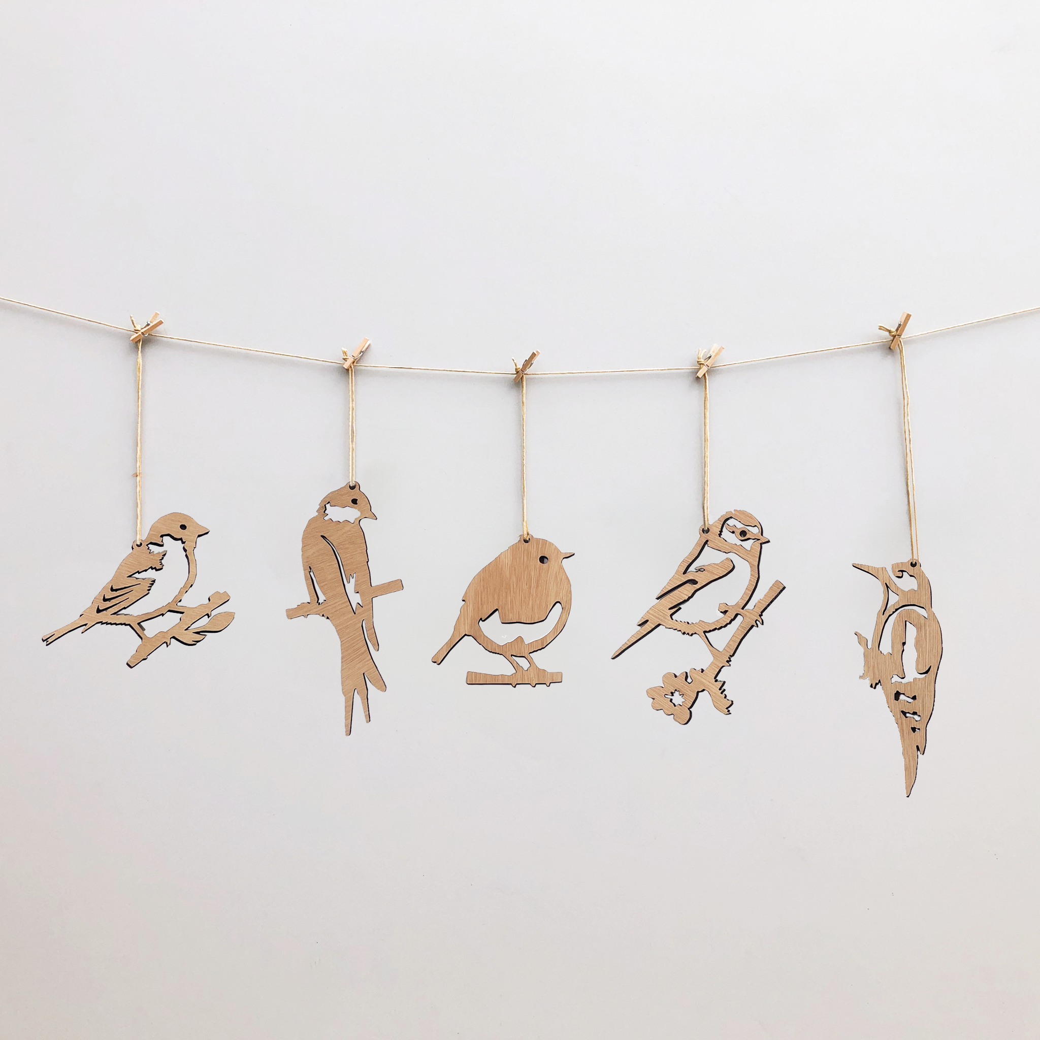 houten hangende decoraties