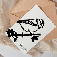 Metalbird-wenskaarten, 4 stuks