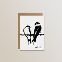 Metalbird-wenskaarten, 4 stuks