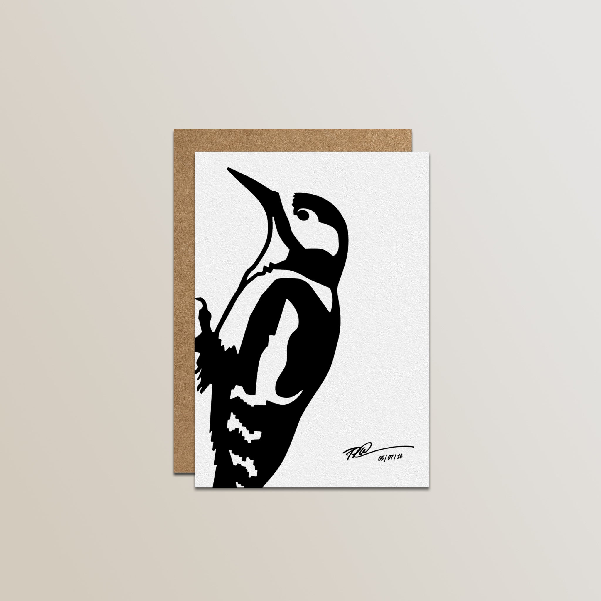 Metalbird-wenskaarten, 4 stuks