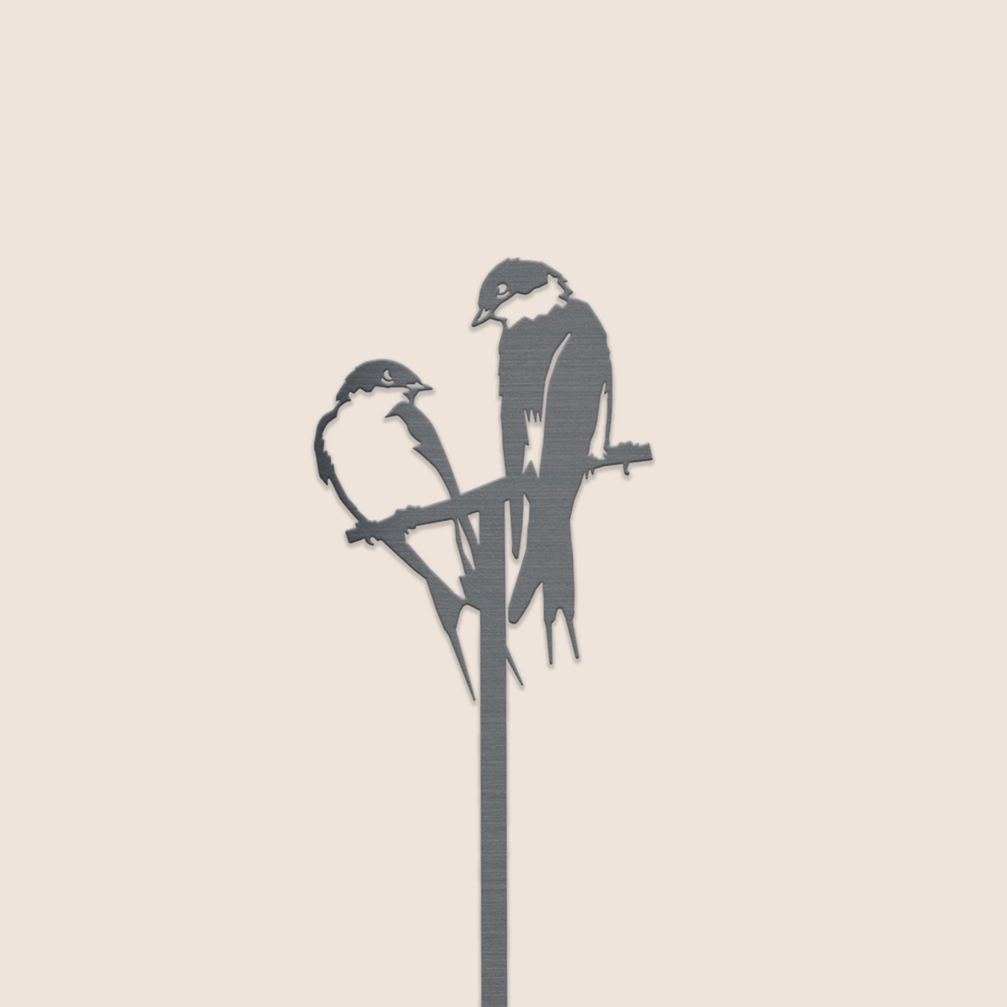 EEN PAAR ZWALUWEN PLANTENSTAK - 96CM